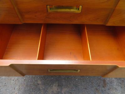  John Widdicomb Co Widdicomb Furniture Co Handsome Pair Asian Style John Widdicomb Bachelors Chests Mid Century Modern