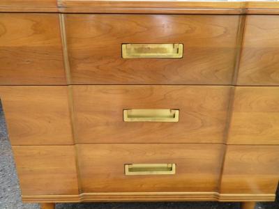  John Widdicomb Co Widdicomb Furniture Co Handsome Pair Asian Style John Widdicomb Bachelors Chests Mid Century Modern