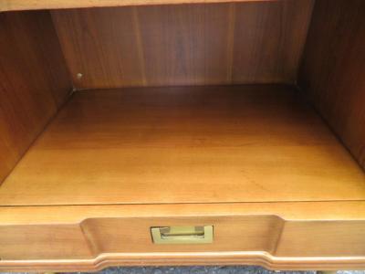  John Widdicomb Co Widdicomb Furniture Co Handsome Pair Asian Style John Widdicomb Night Stands Mid Century Modern