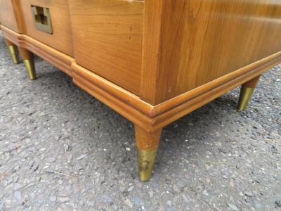  John Widdicomb Co Widdicomb Furniture Co Handsome Pair Asian Style John Widdicomb Night Stands Mid Century Modern