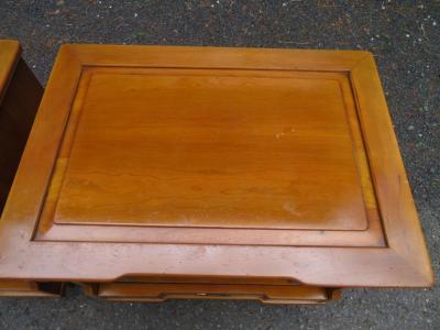  John Widdicomb Co Widdicomb Furniture Co Handsome Pair Asian Style John Widdicomb Night Stands Mid Century Modern