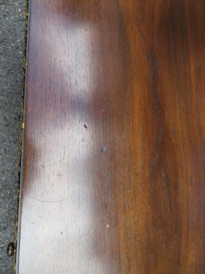  John Widdicomb Co Widdicomb Furniture Co John Widdicomb Mahogany Gold Gilt 3 Drawer Mediterranean Petite Credenza