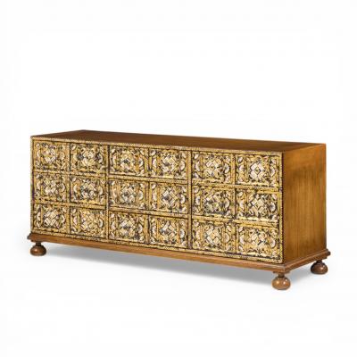  John Widdicomb Co Widdicomb Furniture Co John Widdicomb Mediterranean Mid Century Treasure Chest Credenza
