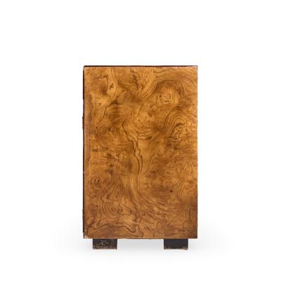  John Widdicomb Co Widdicomb Furniture Co John Widdicomb Mid Century Burlwood and Brass Campaign Credenza