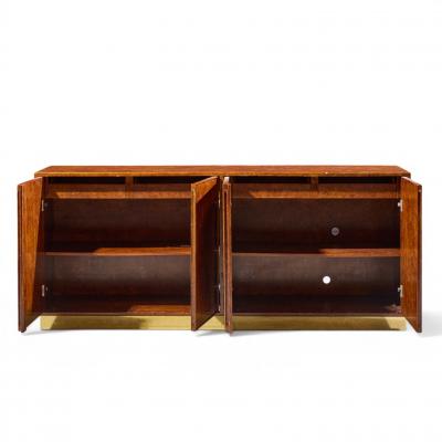  John Widdicomb Co Widdicomb Furniture Co John Widdicomb Mid Century Burlwood and Brass Credenza
