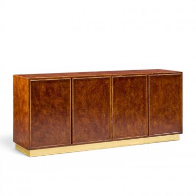  John Widdicomb Co Widdicomb Furniture Co John Widdicomb Mid Century Burlwood and Brass Credenza