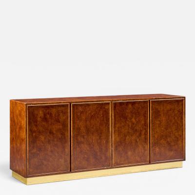 John Widdicomb Co Widdicomb Furniture Co John Widdicomb Mid Century Burlwood and Brass Credenza