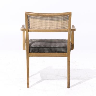  John Widdicomb Co Widdicomb Furniture Co John Widdicomb Mid Century Cane and Bleached Mahogany Dining Chairs Set of 6