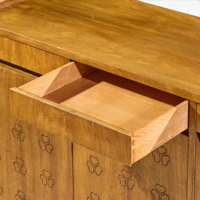  John Widdicomb Co Widdicomb Furniture Co John Widdicomb Mid Century Walnut Clover Credenza