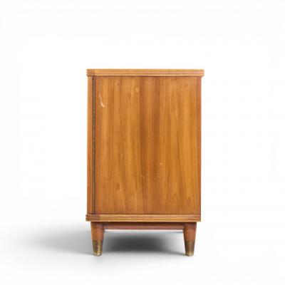  John Widdicomb Co Widdicomb Furniture Co John Widdicomb Mid Century Walnut and Brass Credenza with Hutch