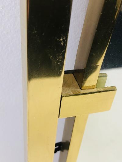  John Widdicomb Co Widdicomb Furniture Co MODERNIST BRASS FRAMED MIRROR DESIGNED BY JOHN WIDDICOMB