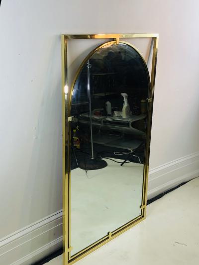  John Widdicomb Co Widdicomb Furniture Co MODERNIST BRASS FRAMED MIRROR DESIGNED BY JOHN WIDDICOMB
