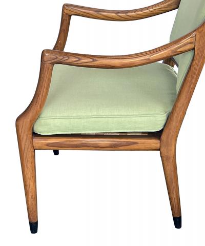  John Widdicomb Co Widdicomb Furniture Co Mid Century Robsjohn Gibbings for Widdicomb Oak Open Desk Armchair