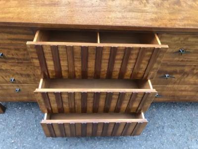  John Widdicomb Co Widdicomb Furniture Co Outstanding John Widdicomb Brutalist Credenza Mid Century Modern