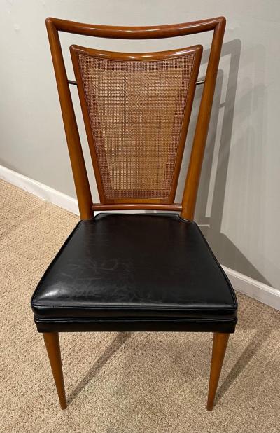  John Widdicomb Co Widdicomb Furniture Co Set of Six Mid Century Modern Dining Chairs 4 Side Chairs 2 Arm Chairs
