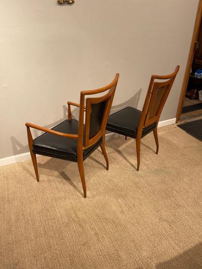  John Widdicomb Co Widdicomb Furniture Co Set of Six Mid Century Modern Dining Chairs 4 Side Chairs 2 Arm Chairs