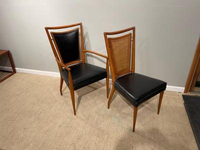  John Widdicomb Co Widdicomb Furniture Co Set of Six Mid Century Modern Dining Chairs 4 Side Chairs 2 Arm Chairs