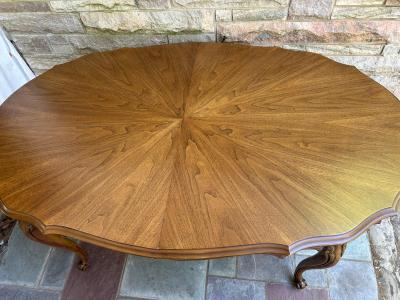  John Widdicomb Co Widdicomb Furniture Co Stunning French Provincial Cabriole Leg Dining Table Mid Century Attr Widdicomb
