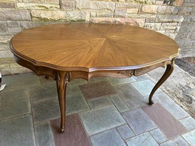  John Widdicomb Co Widdicomb Furniture Co Stunning French Provincial Cabriole Leg Dining Table Mid Century Attr Widdicomb