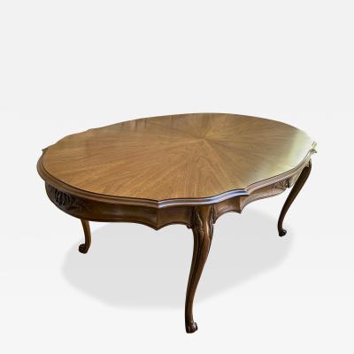  John Widdicomb Co Widdicomb Furniture Co Stunning French Provincial Cabriole Leg Dining Table Mid Century Attr Widdicomb