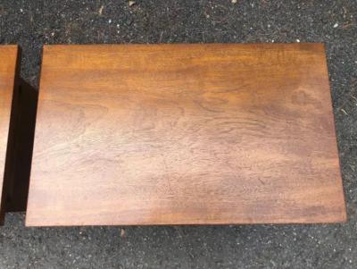  John Widdicomb Co Widdicomb Furniture Co Stylish Pair John Widdicomb Walnut Night Stands Mid Century Modern
