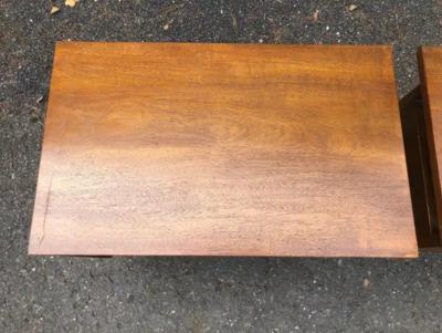  John Widdicomb Co Widdicomb Furniture Co Stylish Pair John Widdicomb Walnut Night Stands Mid Century Modern