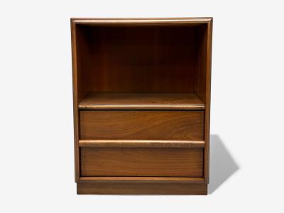  John Widdicomb Co Widdicomb Furniture Co T H Robsjohn Gibbings American Modern Walnut Open Nightstands USA 1960s