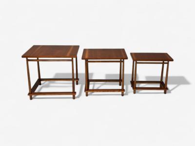  John Widdicomb Co Widdicomb Furniture Co T H Robsjohn Gibbings Widdicomb Mid Century Modern Nesting Tables USA 1950s
