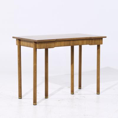  John Widdicomb Co Widdicomb Furniture Co Widdicomb MCM Bleached Mahogany Expanding Console Dining Table with 4 Leaves