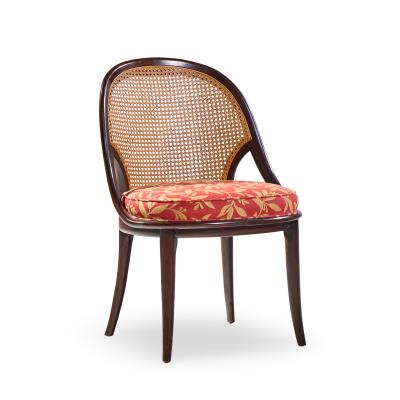  John Widdicomb Co Widdicomb Furniture Co Widdicomb Mid Century Camel Back Cane and Mahogany Dining Chairs Set of 6