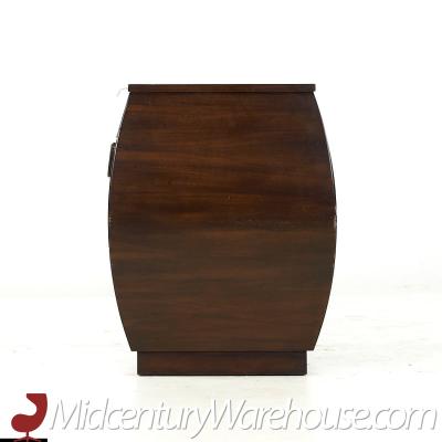  John Widdicomb Co Widdicomb Furniture Co Widdicomb Mid Century Walnut and Brass End Table Nightstands