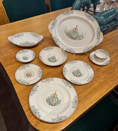  Johnson Bros Les Fontaines China Dinnerware Set from Paris Exposition des Arts D coratifs