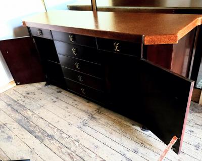  Johnson Furniture Company Paul Frankel 72 Cork Top Sideboard by Johnson Furniture Co 1950s
