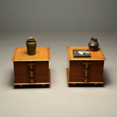  Johnson Furniture Mid Century Modern Paul Frankl John Stuart Nightstands Side End Tables 1950