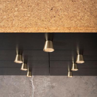  Johnson Furniture Paul Frankl Cork Black Lacquer 9 Drawer Dresser with Brass Hardware 1950s