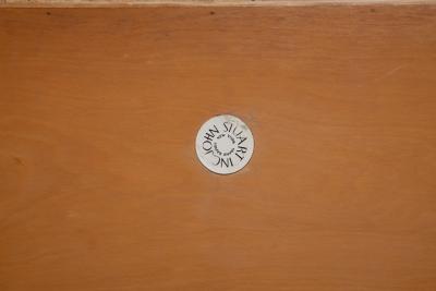  Johnson Furniture Paul Frankl Large Waxed Cork Wall Mirror for Johnson Furniture 1950s