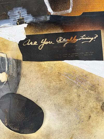  Jonas Gerard Vintage Jonas Gerard Abstract Painting Collage Symposium 