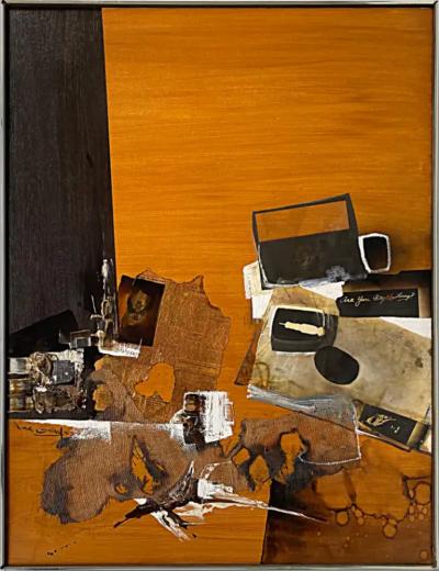  Jonas Gerard Vintage Jonas Gerard Abstract Painting Collage Symposium 