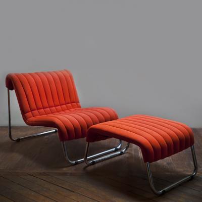  Jonathan De Pas Donato D Urbino Paolo Lomazzi De Pas D Urbino Lomazzi Due Cavalli Lounge Chair Ottoman