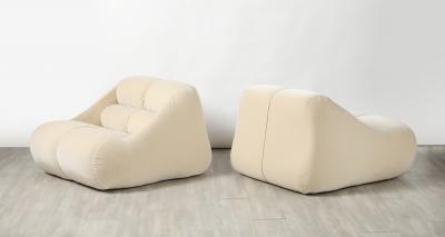  Jonathan De Pas Donato D Urbino Paolo Lomazzi De Pas D Urbino Lomazzi for BBB Bonacina Pair of Ciuingam Lounge Chairs 1967