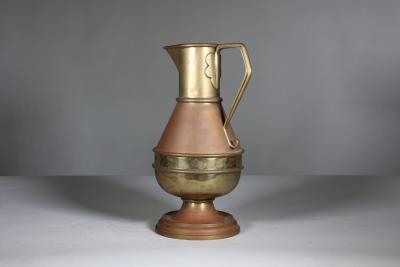  Jones Willis Jones Willis Gothic Revival brass jug from the Church of St Barnabas of Darwen