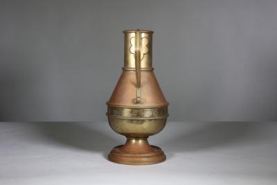  Jones Willis Jones Willis Gothic Revival brass jug from the Church of St Barnabas of Darwen