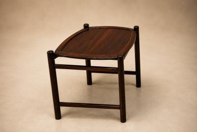  Jorge Jabour Brazilian Modern Nesting Tray Tables in Rosewood by Jorge Jabour