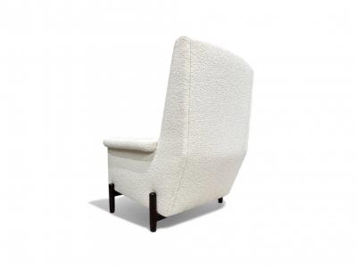  Jorge Jabour Club Chair in Hardwood Boucle Jorge Jabour 1960s Lot 233A