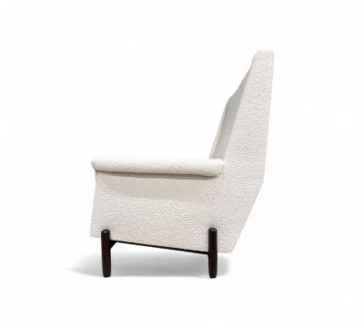 Jorge Jabour Club Chair in Rosewood Boucle Jorge Jabour 1960s Lot 233A