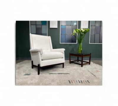 Jorge Jabour Club Chair in Rosewood Boucle Jorge Jabour 1960s Lot 233A