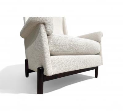 Jorge Jabour Club Chair in Rosewood Boucle Jorge Jabour 1960s Lot 233A