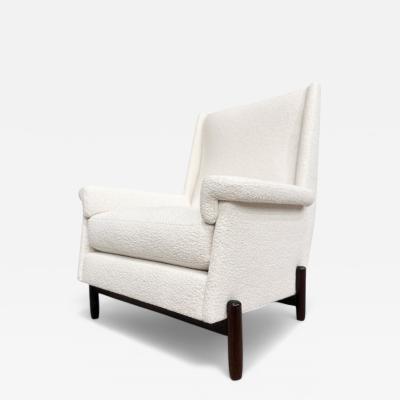  Jorge Jabour Club Chair in Rosewood Boucle Jorge Jabour 1960s Lot 233A