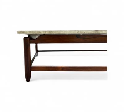  Jorge Jabour Coffee Table in Rosewood Marble Jorge Jabour 1960s Lot 645