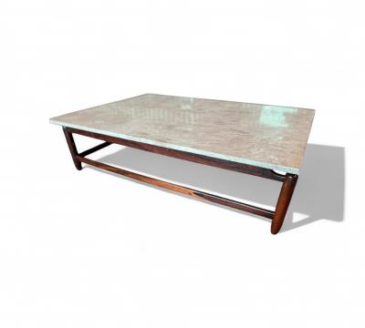  Jorge Jabour Coffee Table in Rosewood Marble Jorge Jabour 1960s Lot 645